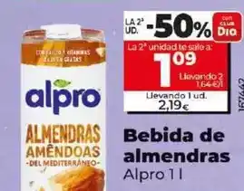 Dia Alpro - bebida de almendras oferta