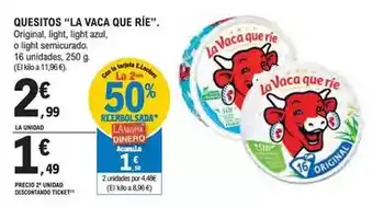 E.Leclerc La vaca que ríe - quesitos oferta