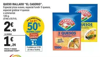 E.Leclerc El caserío - queso rallado oferta