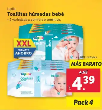 Lidl LUPILU Toallitas húmedas bebé oferta