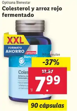 Lidl OPTISANA BIENESTAR Colesterol y arroz rojo fermentado oferta