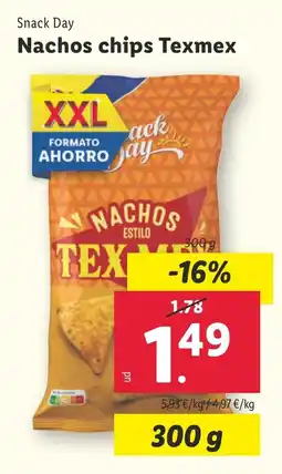 Lidl SNACK DAY Nachos chips Texmex oferta