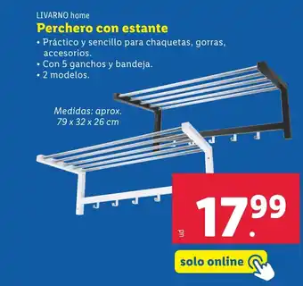 Lidl LIVARNO home Perchero con estante oferta