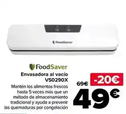 Carrefour Foodsaver - envasadora al vacio vs0290x oferta