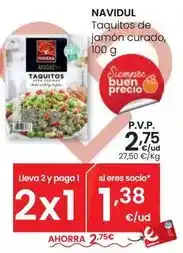 Eroski Navidul - taquitos de jamon curado oferta