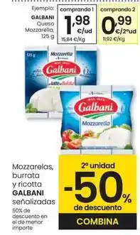 Eroski Galbani - queso mozzarella oferta