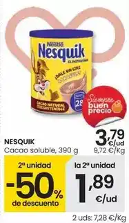 Eroski Nesquik - cacao soluble oferta