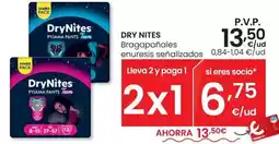 Eroski Drynites - bragapañales enuresis oferta
