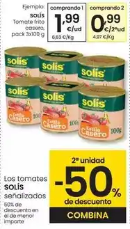 Eroski Solís - tomate frito casero oferta
