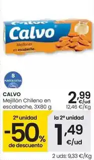 Eroski Calvo - mejillon chileno en escabeche oferta