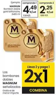 Eroski Magnum - bombon doble gold billionaire oferta