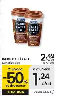 Eroski Kaiku - caffe latte oferta