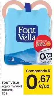 Eroski Font vella - agua mineral natural oferta