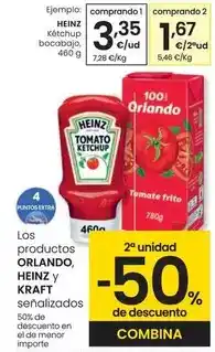 Eroski Heinz - ketchup bocabajo oferta
