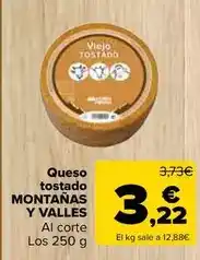 Carrefour Montanas y valles - queso tostado oferta