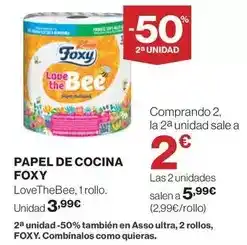 El Corte Inglés Foxy - papel de cocina oferta