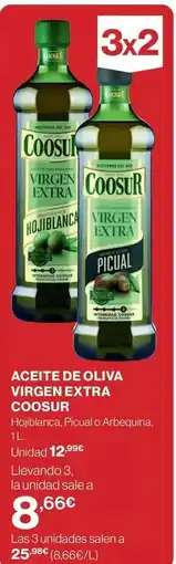 El Corte Inglés Coosur - aceite de oliva virgen extra oferta