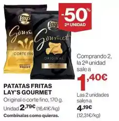 El Corte Inglés Lay's - patatas fritas gourmet oferta
