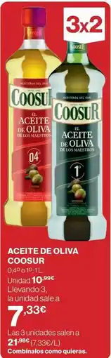 El Corte Inglés Coosur - aceite de oliva oferta
