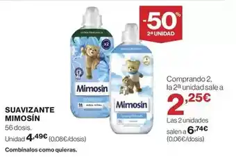 El Corte Inglés Mimosín - suavizante oferta