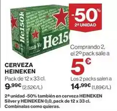 El Corte Inglés Heineken - cerveza oferta