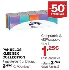 El Corte Inglés Kleenex - pañuelos oferta