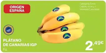 El Corte Inglés Origen - platano de canarias igp oferta