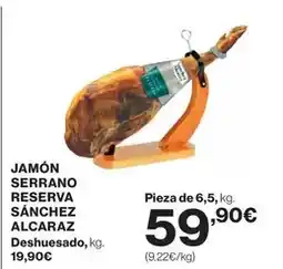 El Corte Inglés Sánchez alcaraz - jamón serrano reserva oferta