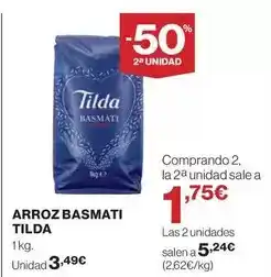 El Corte Inglés Tilda - arroz basmati oferta