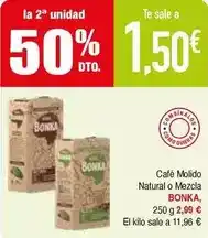 Masymas Bonka - café molido natural o mezcla oferta