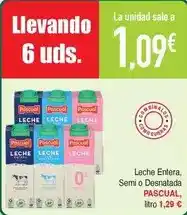 Masymas Pascual - leche entera, semi o desnatada oferta