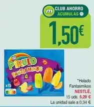 Masymas Nestlé - helado fantasmikos oferta