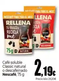 Unide Market Nescafé - café soluble classic natural o descafeinado oferta