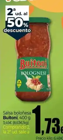 Unide Market Buitoni - salsa bolonesa oferta