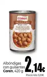 Unide Market Coren - albondigas con guisantes oferta
