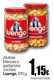 Unide Market Luengo - alubias blancas o garbanzos cocidos oferta