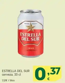 HiperDino Estrella del sur - cerveza oferta