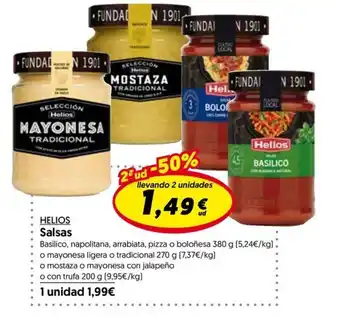 Hiper Usera HELIOS Salsas oferta