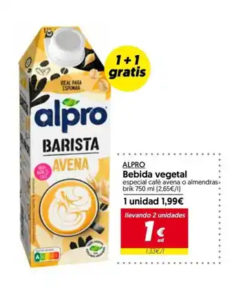 Hiper Usera ALPRO Bebida vegetal oferta