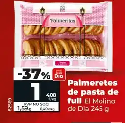 Dia Palmeretes de pasta de full oferta