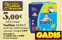 Gadis Dodot - toallitas oferta