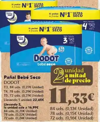 Gadis Dodot - panal bebé seco oferta