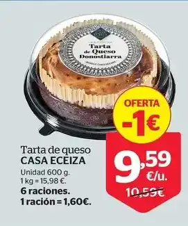 La Sirena Casa eceiza - tarta de queso oferta