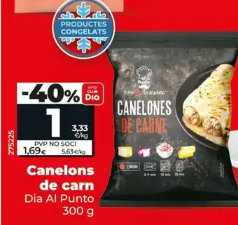 Dia Canelons de carn oferta