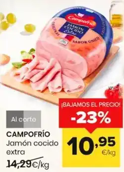 Autoservicios Familia Campofrío - jamón cocido extra oferta
