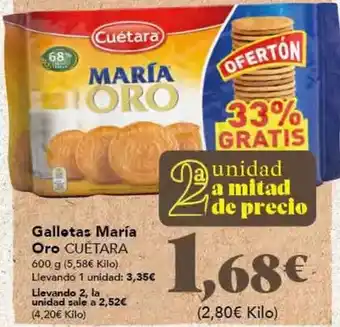 Gadis Cuétara - galletas maría oro oferta