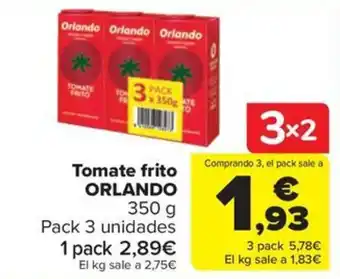 Carrefour Market ORLANDO Tomate frito oferta