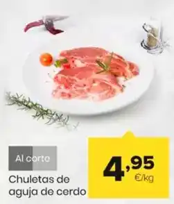 Autoservicios Familia Chuletas de aguja de cerdo oferta