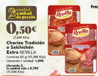 Gadis Revilla - chorizo tradicion o salchichon extra oferta