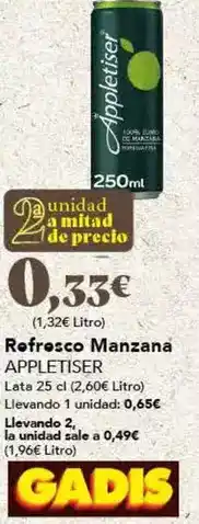 Gadis Appletiser - refresco manzana oferta